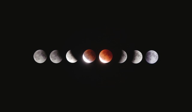 the moons different stages